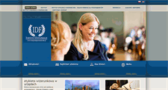 Desktop Screenshot of instytutdyplomacji.net